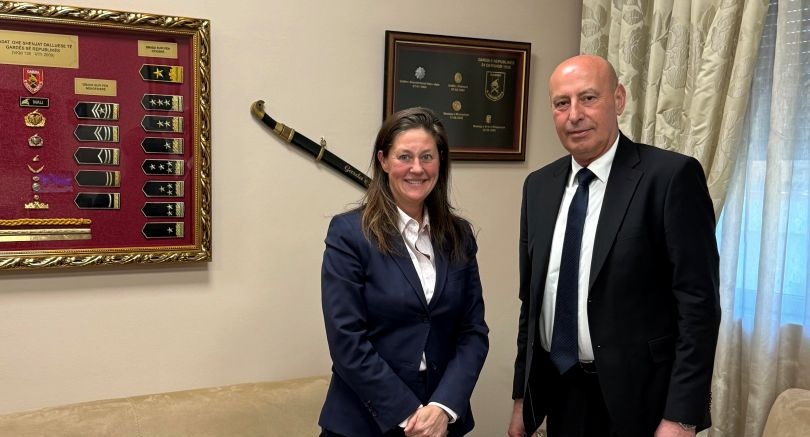 Drejtori i Përgjithshëm takim me Zëvendës Shefen e Misionit në detyrë Kathryn Hammond